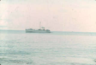 Army Ship at Woleai